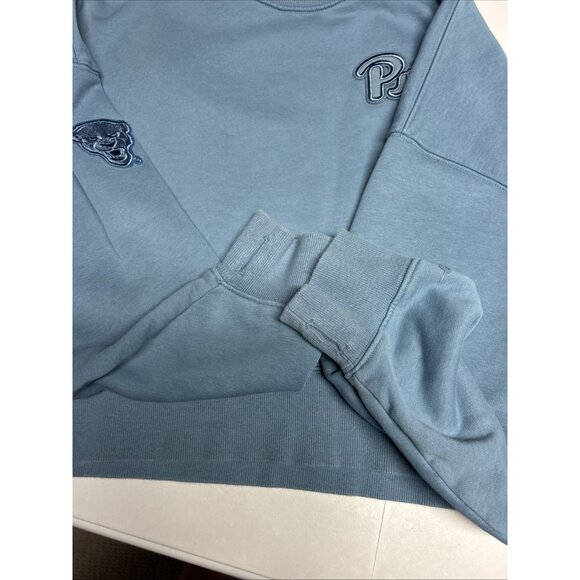 Pro Standard Luxury Pitt Panthers Sweatshirt Women's M Box Fit Thumb Holes Cute - Picture 8 of 10